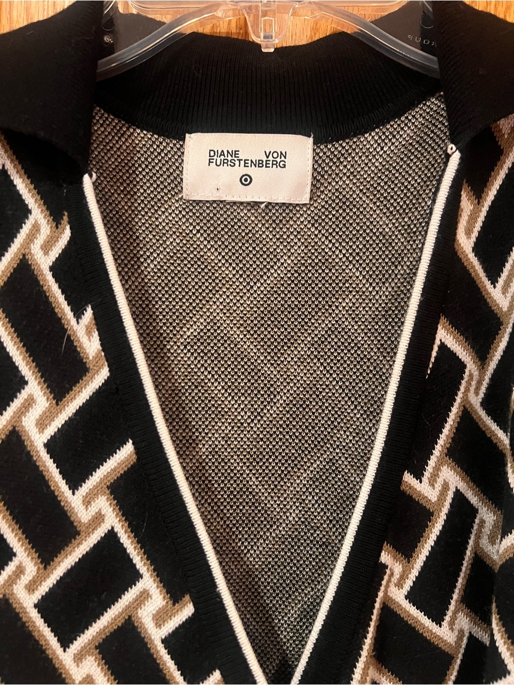 Diane von Furstenberg for Target Vintage Weave Knit Wrap Midi Dress Size Small - Picture 8 of 11